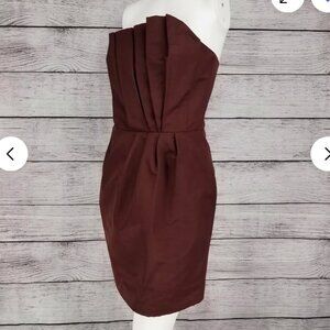 French Connection Strapless Cocktail Dress - Cabernet Size 4